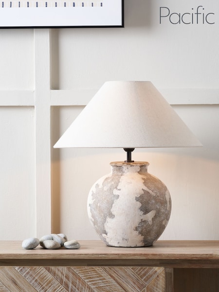Pacific Lifestyle Antique Lulia Antique Finish Stoneware Table Lamp (H45505) | £125