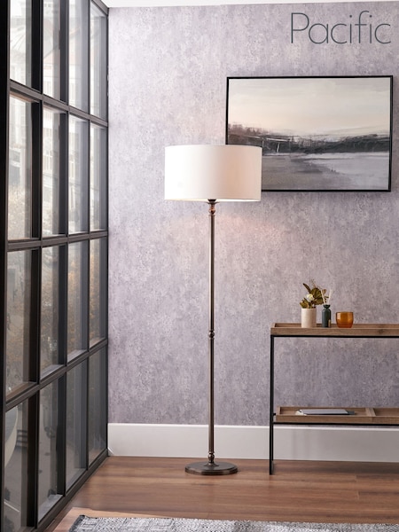 Pacific Lifestyle Antique Bronze Piero Metal Candlestick Floor Lamp (H45513) | £375