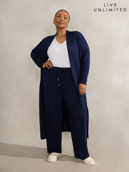 Live Unlimited Blue Curve Lightweight Supersoft Straight Leg Trousers (H45675) | £55