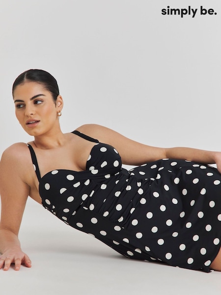 Simply Be Black Magisculpt Shaping Swimdress (H45798) | £50
