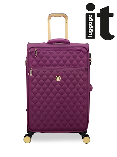 IT Luggage Medium Purple Glimmering Expandable Suitcase with TSA Lock (H45825) | £70