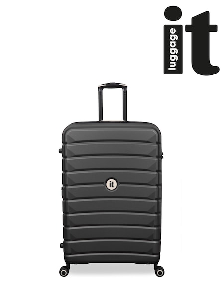 IT Luggage Large Grey Divert Expandable Suitcase with TSA Lock (H45827) | £80