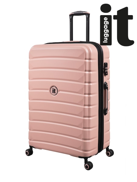 IT Luggage Large Pink Divert Expandable Suitcase with TSA Lock (H45846) | £80
