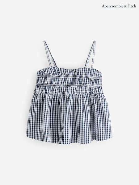 Abercrombie & Fitch Blue Poplin Babydoll Cami Top (H45861) | £24