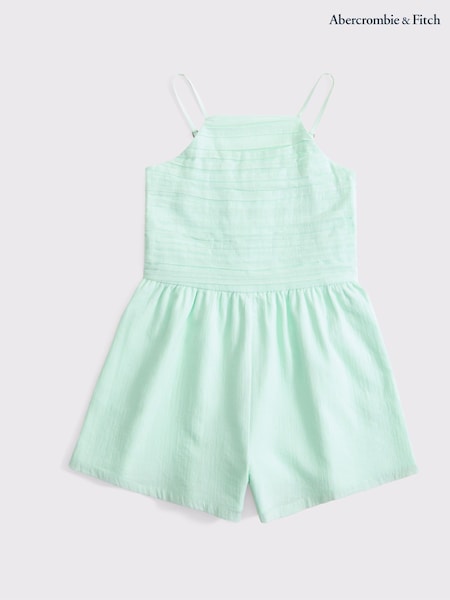 Abercrombie & Fitch Green Halter Neck Romper (H45885) | £39