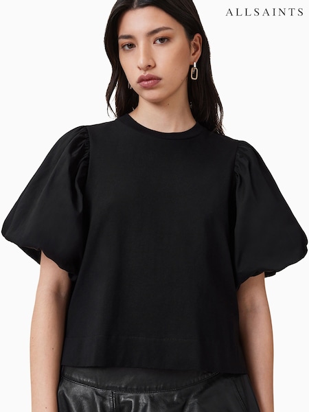 AllSaints Black Jess T-Shirt (H45912) | £99