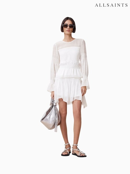 AllSaints White Pamela Skirt (H45949) | £139