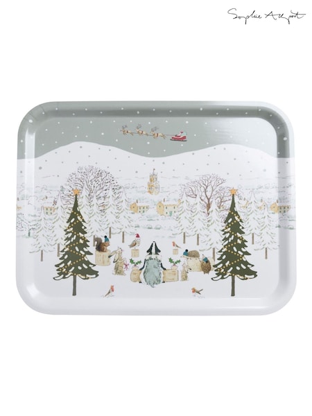Sophie Allport Off White Festive Forest Serving Tray (H46053) | £39