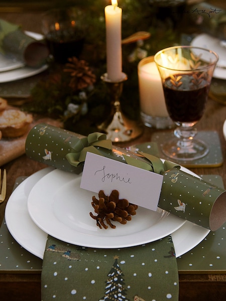 Sophie Allport Forest Green Festive Forest Placemats Set of 4 (H46065) | £36