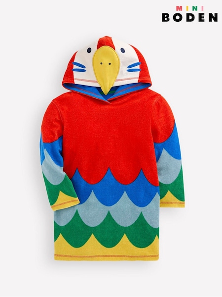 Boden Green Appliqué Towelling Throw-On Cover-Up (H46149) | £29 - £35