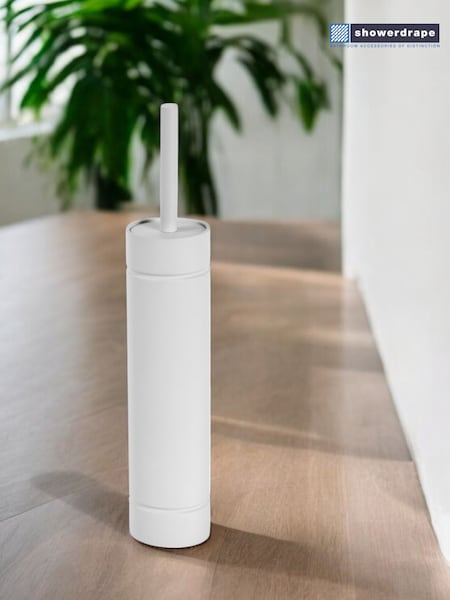 Showerdrape White Draco Slimline Toilet Brush & Holder (H46349) | £21