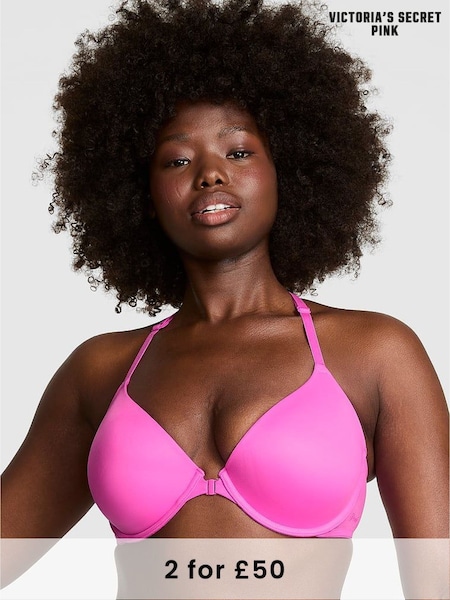 Victoria's Secret PINK Pink Gossip Front Close Bra (H46527) | £29