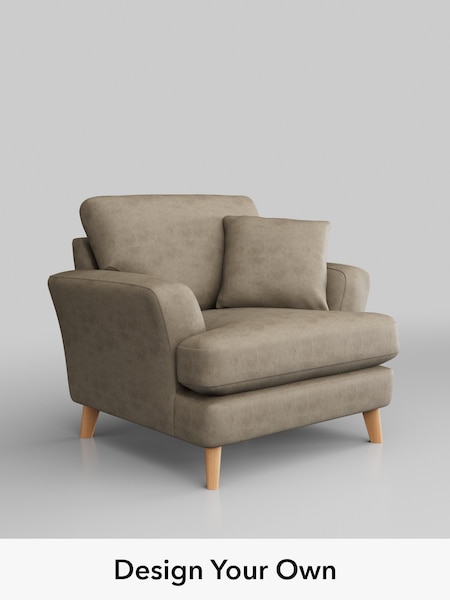 Monza Faux Leather Easy Clean/Mink Brown Conway Relaxed Sit (H46563) | £875