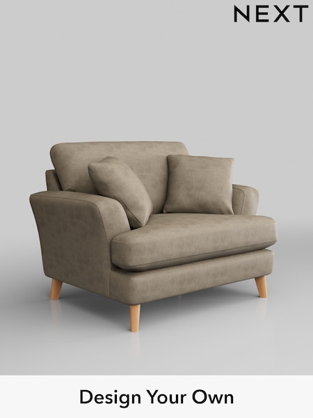 Monza Faux Leather Easy Clean/Mink Brown Conway Relaxed Sit (H46563) | £975