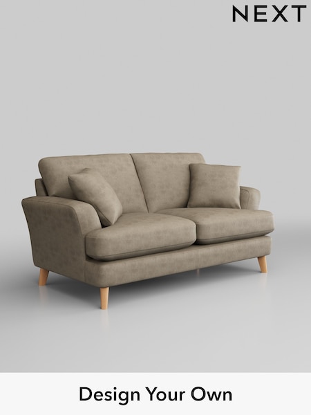 Monza Faux Leather Easy Clean/Mink Brown Conway Relaxed Sit (H46563) | £1,250