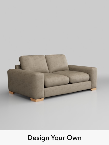 Monza Faux Leather Easy Clean/Mink Brown Houghton Deep Relaxed Sit (H46581) | £1,325