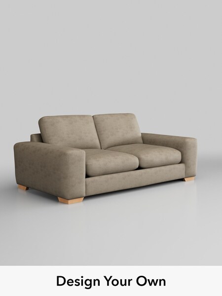 Monza Faux Leather Easy Clean/Mink Brown Houghton Deep Relaxed Sit (H46581) | £1,425