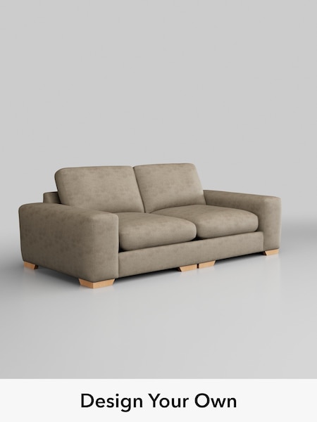 Monza Faux Leather Easy Clean/Mink Brown Houghton Deep Relaxed Sit (H46581) | £1,525