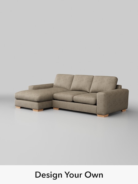 Monza Faux Leather Easy Clean/Mink Brown Houghton Deep Relaxed Sit (H46581) | £2,125