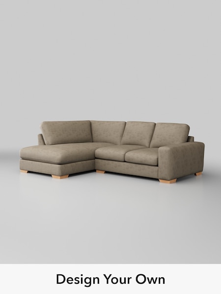 Monza Faux Leather Easy Clean/Mink Brown Houghton Deep Relaxed Sit (H46581) | £2,150