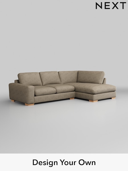Monza Faux Leather Easy Clean/Mink Brown Houghton Deep Relaxed Sit (H46581) | £2,250