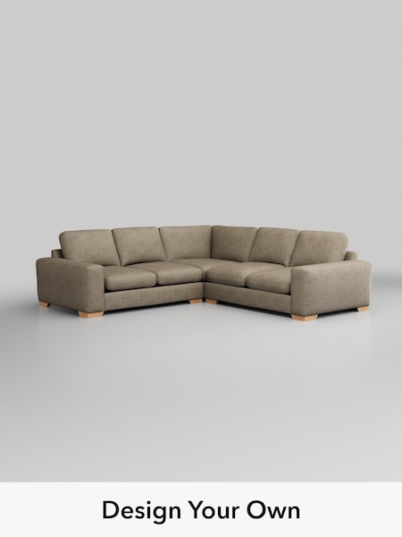 Monza Faux Leather Easy Clean/Mink Brown Houghton Deep Relaxed Sit (H46581) | £2,825