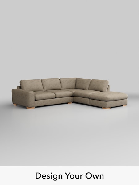 Monza Faux Leather Easy Clean/Mink Brown Houghton Deep Relaxed Sit (H46581) | £2,625