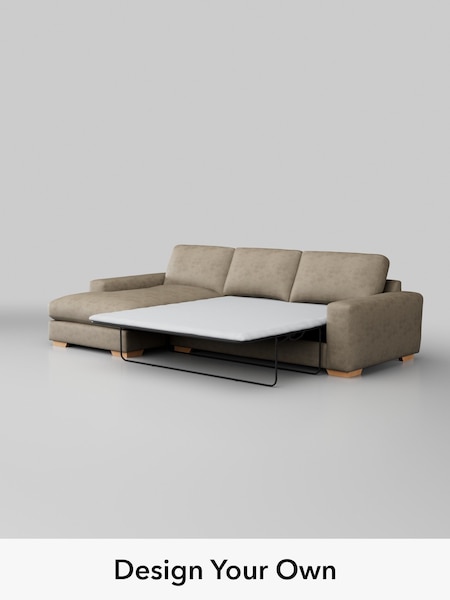 Monza Faux Leather Easy Clean/Mink Brown Houghton Deep Relaxed Sit (H46581) | £2,825