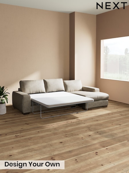 Monza Faux Leather Easy Clean/Mink Brown Houghton Deep Relaxed Sit (H46581) | £2,825