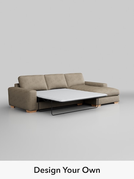 Monza Faux Leather Easy Clean/Mink Brown Houghton Deep Relaxed Sit (H46581) | £2,825