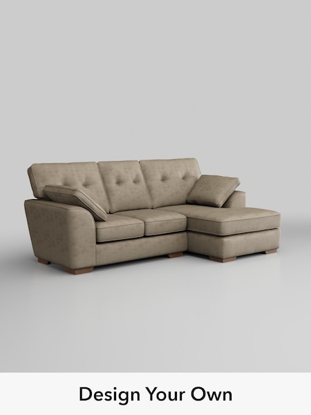 Monza Faux Leather Easy Clean/Mink Brown Stamford Buttoned Back (H46582) | £1,775
