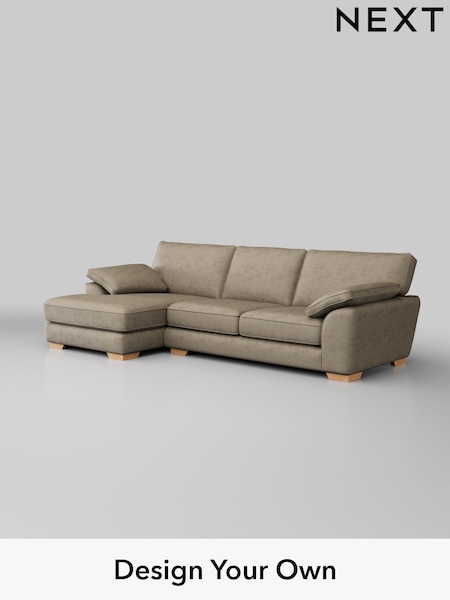 Monza Faux Leather Easy Clean/Mink Brown Stamford Grand Relaxed Sit (H46584) | £2,550