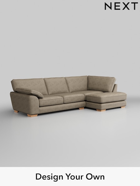 Monza Faux Leather Easy Clean/Mink Brown Stamford Grand Relaxed Sit (H46584) | £2,525
