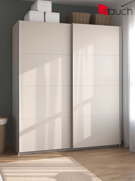 Rauch Champagne Cameron 1.8m Sliding Wood Semi Fitted Wardrobe (H46695) | £620