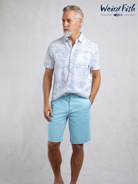Weird Fish PowderBlu Rayburn Flat Front Shorts (H47160) | £42