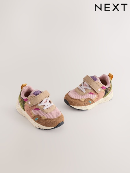 Multi Wide Fit (G) Elastic Lace Touch Fasten Trainers (H47183) | £22 - £24