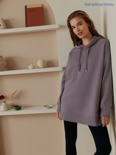 Bath & Body Works Purple Long Line Hoodie (H47392) | £42