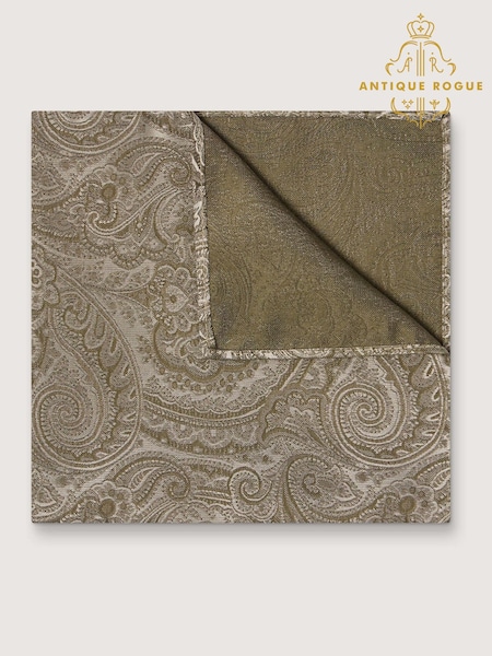 Antique Rogue Green Paisley Handkerchief (H47538) | £15