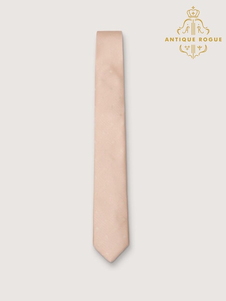 Antique Rogue Pink Polka Dot Tie (H47541) | £20