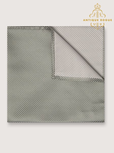 Antique Rogue Green Texture Handkerchief (H47546) | £10