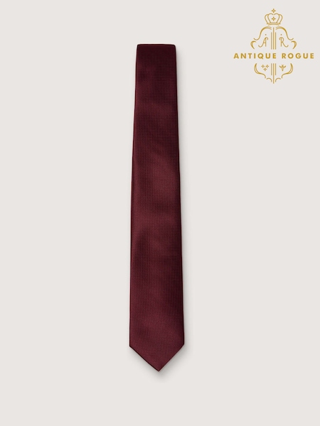 Antique Rogue Red Texture Tie (H47558) | £20