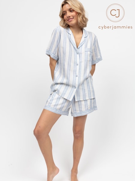 Cyberjammies Blue Edit Top & Short Set (H47723) | £52