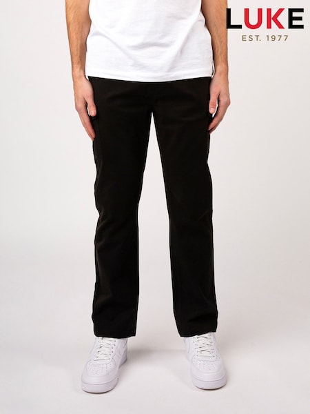 Luke 1977 Future Cargo Black Trousers (H47737) | £45