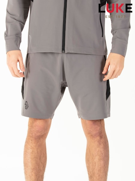 Luke 1977 Bar 1000 Perfrmance Black Shorts Concrete (H47739) | £35
