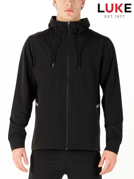 Luke 1977 Hitch 1000 Performance Concrete Black Hoodie (H47760) | £49