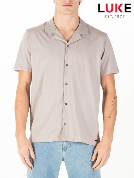 Luke 1977 Cream Perranporth 100% Cotton Shirt (H47762) | £39