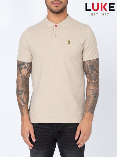 Luke 1977 Williams 100% Cotton Black Polo Shirt (H47772) | £39