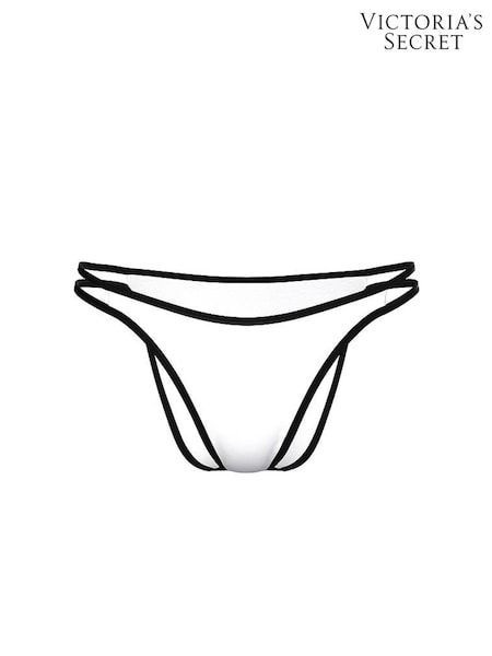 Victoria's Secret White Cheeky Scuba Bikini Bottoms (H47916) | £39