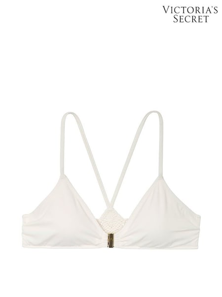 Victoria's Secret Coconut White Non Wired Macrame Bikini Top (H47980) | £58