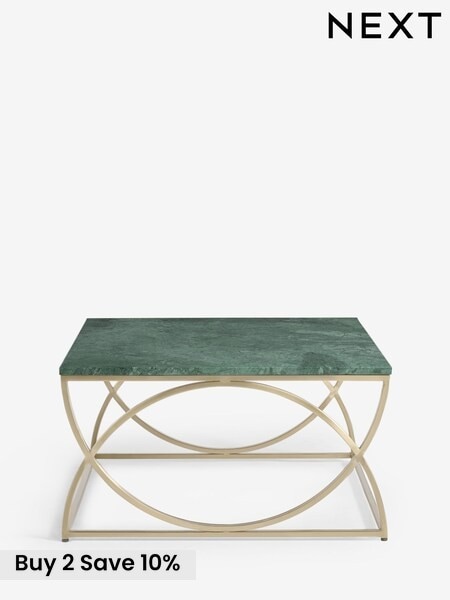 Green Marble Square Coffee Table (H48283) | £450